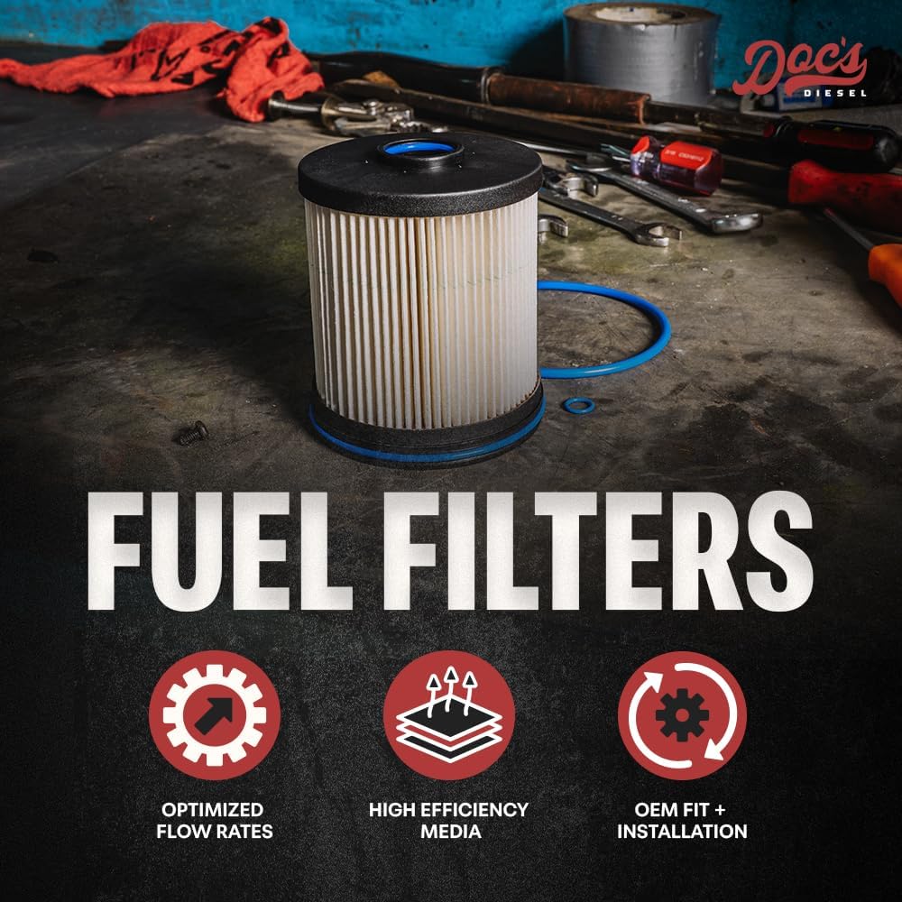 Diesel Fuel Filter DGF429 | Compatible with Chevrolet/GMC 6.6L Duramax 2500HD, 3500HD 2017-2019, Chevrolet/GMC 3.0L Duramax 2500HD, 3500HD 2020+ | Replaces TP1015