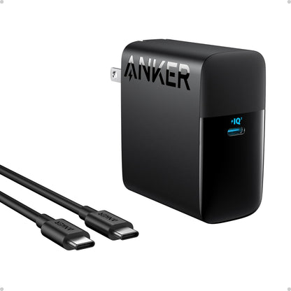 Anker Laptop Charger, Compact and Foldable 100W USB C Charger for MacBook Air, Samsung Galaxy, iPhone 17/16 Series, iPad Pro, and More(5FT USB C Cable Included)