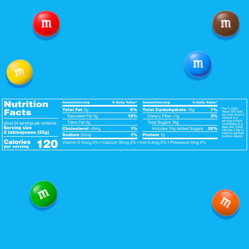 M&M'S MINIS Milk Chocolate Candy,Bulk Candy,3 lbs Bag,(Pack of 2)