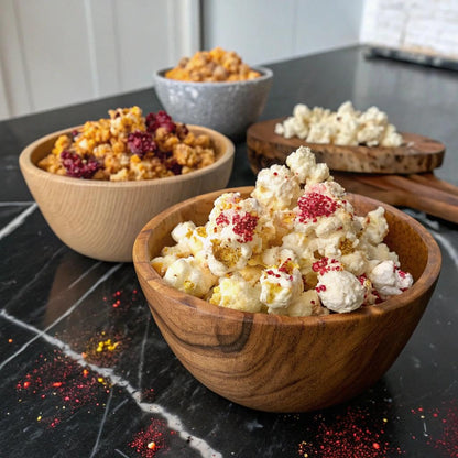 Pop n' Dulge Popcorn Movie Night Supplies 16 pcs Gift Set, 5 Gourmet Popcorn Kernels, 5 Seasoning Variety Packs Non-GMO Kosher Snacks, Great Housewarming Family Date Night Gifts Basket Ideas For Him Her